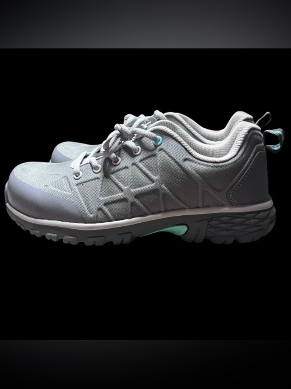 Nautilus Spark N2159 Womens Safety Toe Work Shoes Size 10 Wide Grey EUC